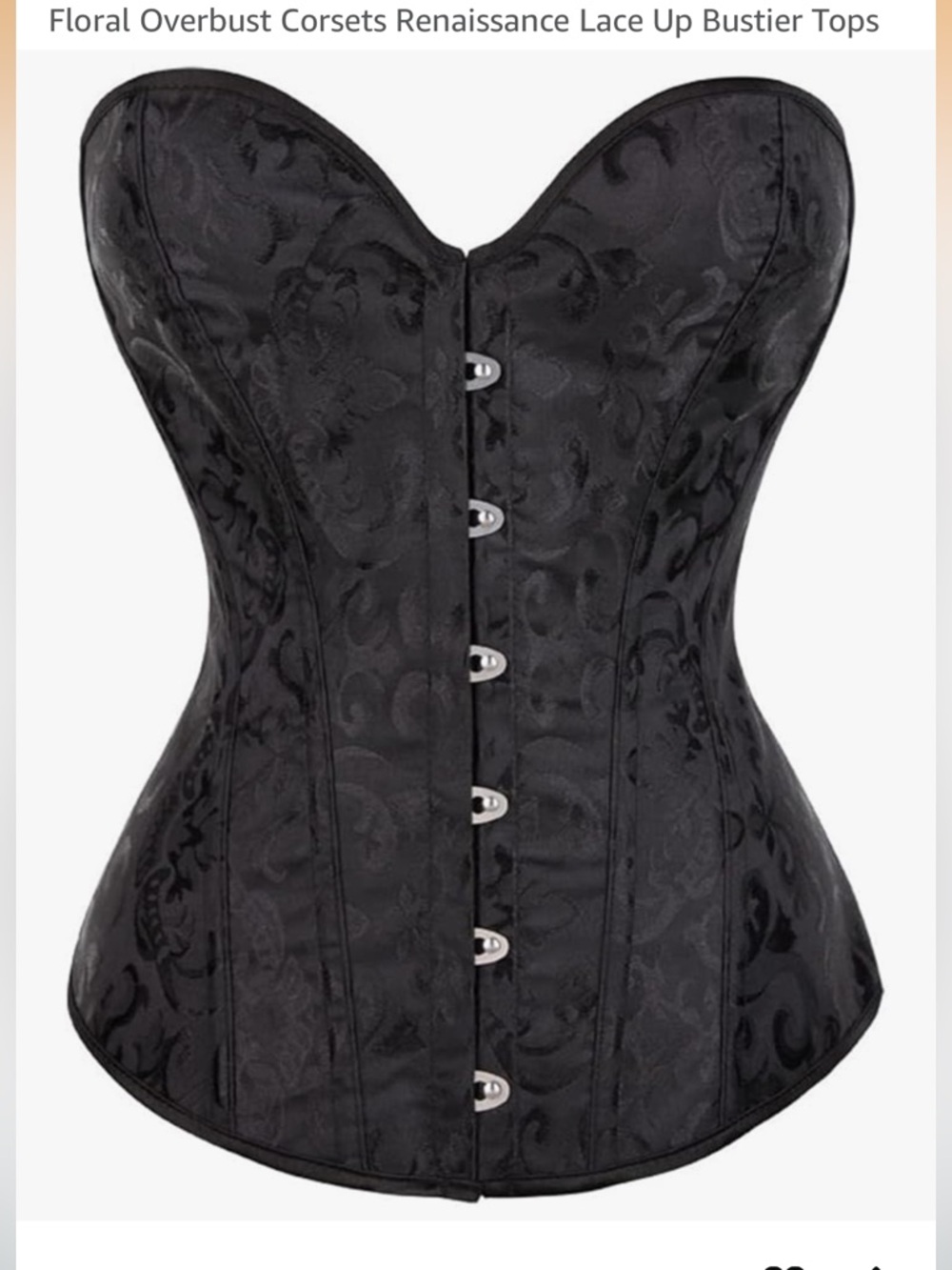Women’s black corset